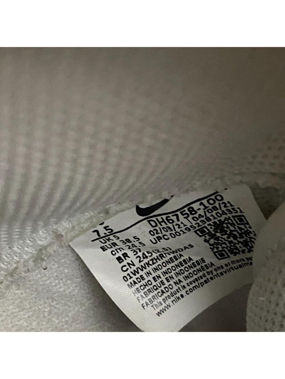 Nike Dunk High SE Shoes Womens Size 7.5 First Use White Sail Orange DH6758-100 - Picture 13 of 15
